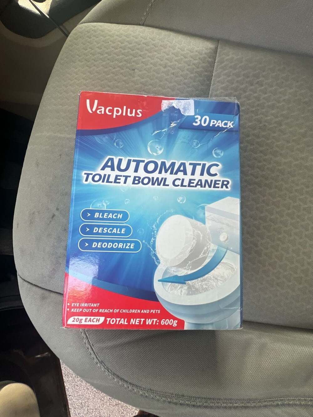 Vacplus Automatic Toilet Bowl Cleaner Tablets Bleach, Descale, Deodorize,
